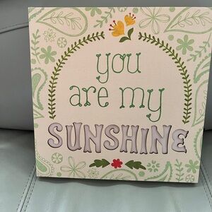 🌼🌼🌼🌼Floral 'You Are My Sunshine' Wall Art